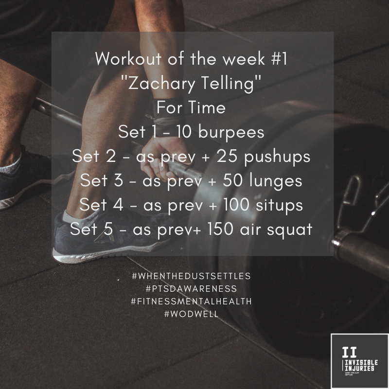 man about to pickup barbell for a deadlift with workout in text