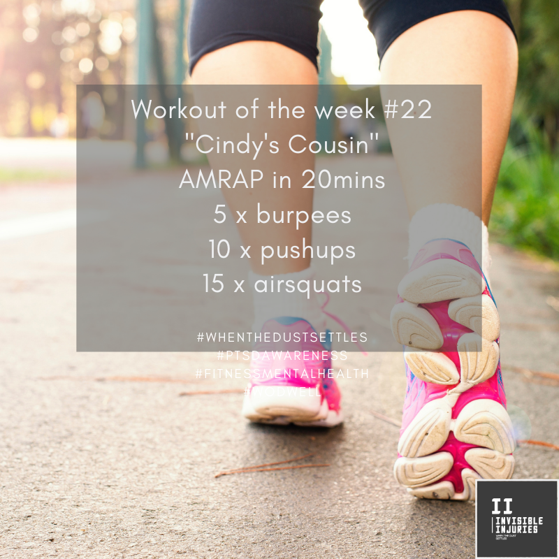 closeup of womans legs and pink white running shoes running on footpath with workout in text
