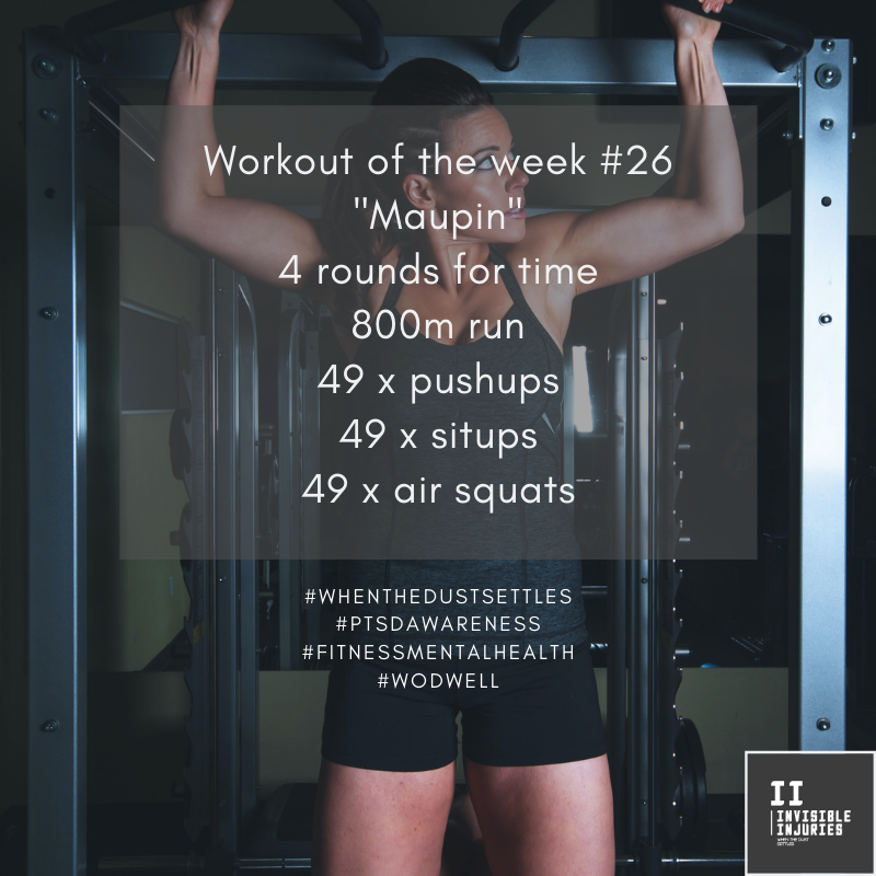 attractive brunett with tied back hair and workout gear doing chinups on weightrack and workout in text