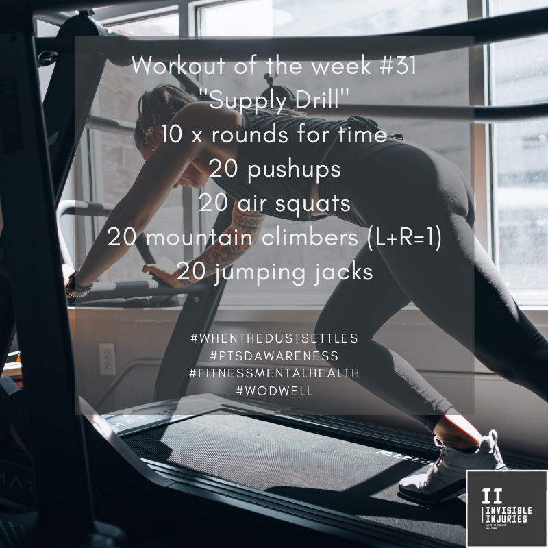 attractive woman on running machine in a sprint position with workout in text