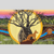 depicts a boab tree in the foreground with indigenous artwork and a rising sun over the bush in the background.