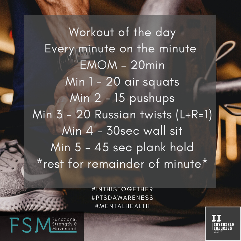 closeup image of hands picking up barbel with weights and workout described in text