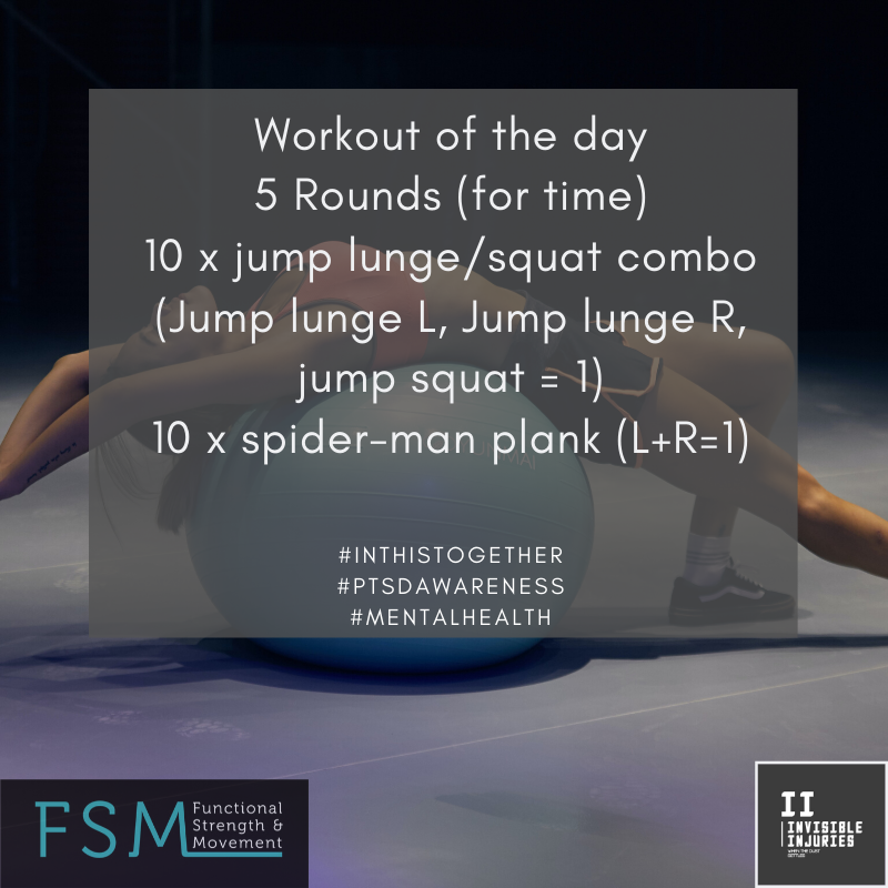 woman in short shorts and crop top stretching her back on a fitball with workout in text