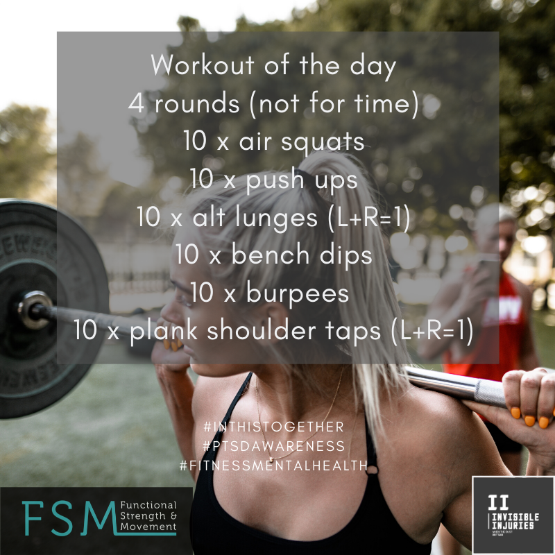 blonde woman in black crop with barbel resting on her shoulders in outdoor gym