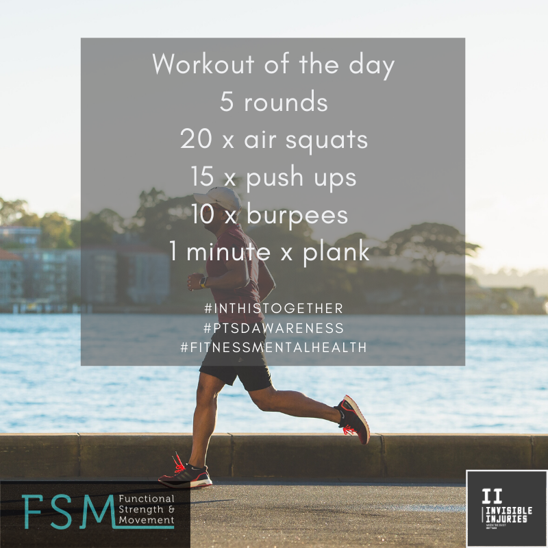 man running to the left along boardwalk with river and lowrise buildings in background