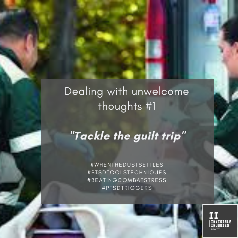 two paramedics lifting a patient in a stretcher into an ambulance with message in text