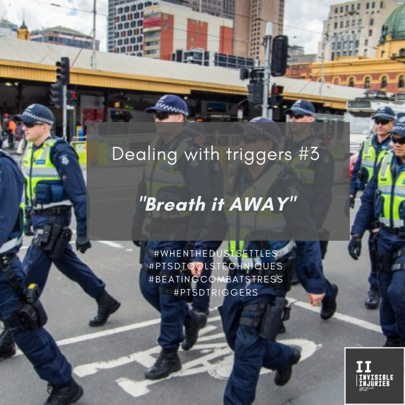 police squad holding back anti riot in streets with messaging in text