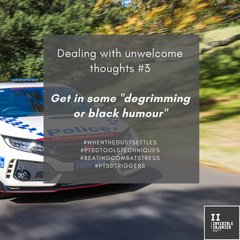 police of police car driving at fast speed with background blurred and messaging in text